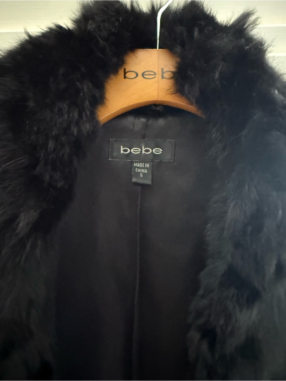 BEBE Y2K vintage Black Fur Jacket - Picture 2 of 4
